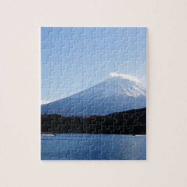 Mt Fuji Fuji Sjö Kawaguchi Pussel (Vertikal)