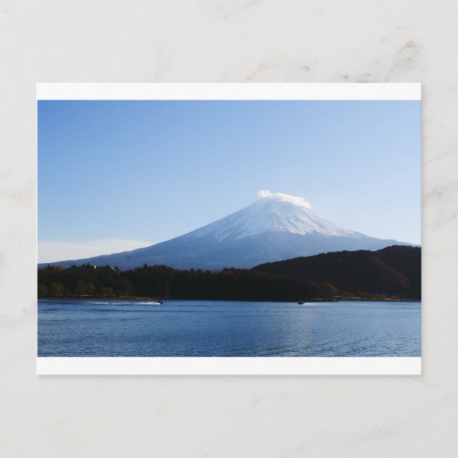 Mt Fuji Fujisjön Kawaguchi Vykort (Framsida)
