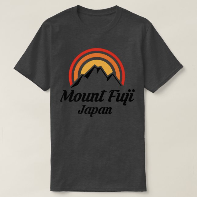 Mt Fuji Japan Japanska berg T Shirt (Design framsida)