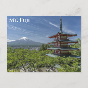 Mt. Fuji Japan Travel Photo Vykort