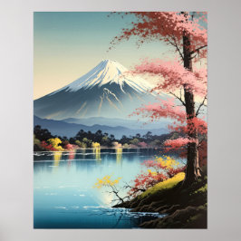 Mt. Fuji Japanska Art Print Poster