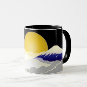 Mt.FUJI & Måne Japan Mugg