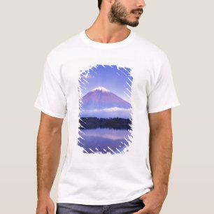 Mt. Fuji med linsformad moln, Motosu sjö, T-shirt