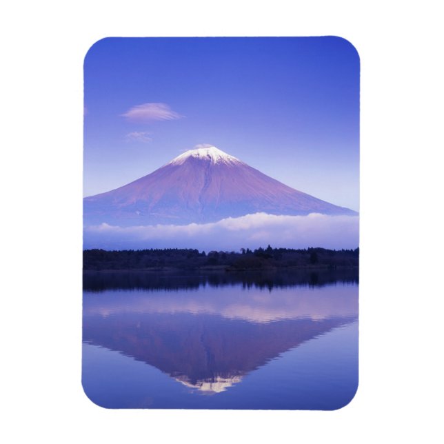Mt. Fuji med linsformad moln, Motosu-sjön, Magnet (Vertikal)
