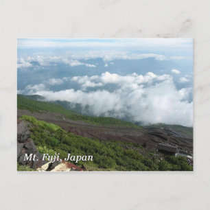 Mt Fuji moln Vykort