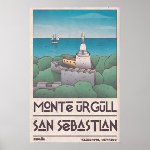 Mt Fuji Reseskylt - Vintage stil med Poster