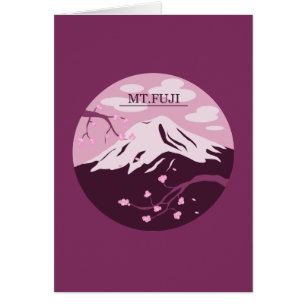 Mt. Fuji (Rosa) Hälsningskort
