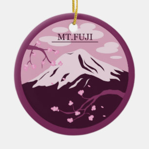 Mt. Fuji (Rosa) Julgransprydnad Keramik