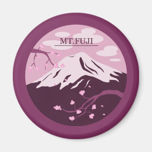 Mt. Fuji (Rosa) Magnet