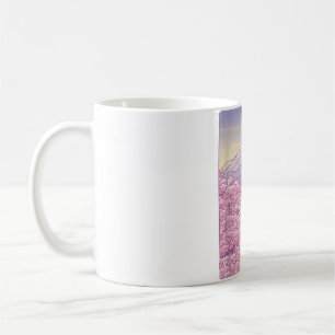 Mt Fuji Sakura Träd japansk Cherry Blommar Mount Kaffemugg