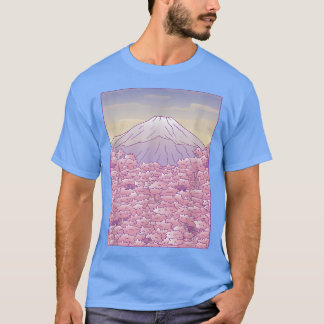 Mt Fuji Sakura Träd japansk Cherry Blommar Mount T Shirt