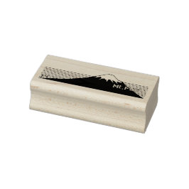 Mt.Fuji seen from southwest.  Stämpel