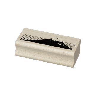 Mt.Fuji seen from southwest.  Stämpel