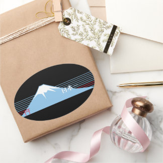 Mt. Fuji seen from the northeast. Ovalt Klistermärke