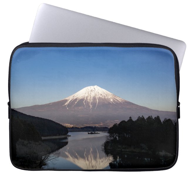 Mt Fuji Sjö Reflection Laptop Fodral (Framsidan)