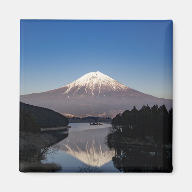 Mt Fuji Sjö Reflection Magnet (Framsidan)
