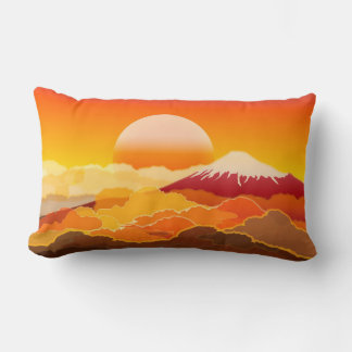 Mt.FUJI & SUNSET Lumbar Pillow Japan Lumbarkudde