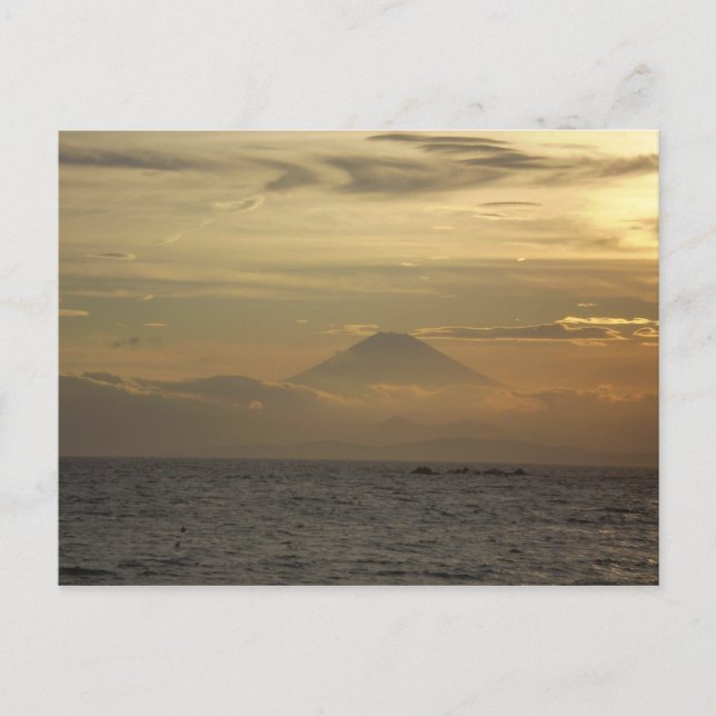 Mt. Fuji Sunset Vykort (Framsida)