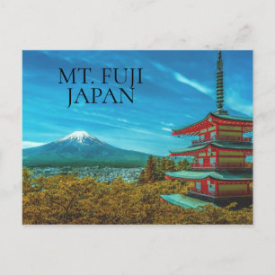 Mt. Fuji vulkanen Japan Pagoda Vykort