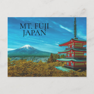 Mt. Fuji vulkanen Japan Pagoda Vykort