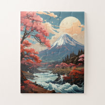 Mt Fuji Zen Jigszle Puzzle
