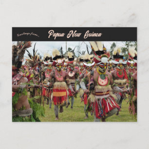 Mt Hagen-festivalen i Papua Nya Guinea  Vykort