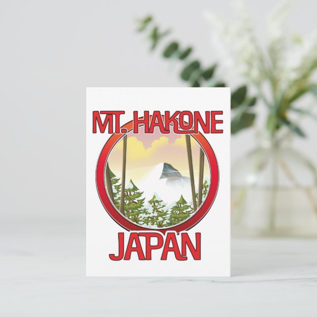 Mt. Hakone Japan Inbjudan Vykort (Stående Fram)