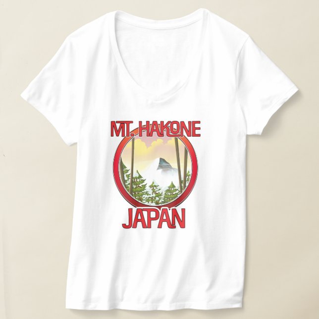 Mt. Hakone Japan T Shirt (Laydown)