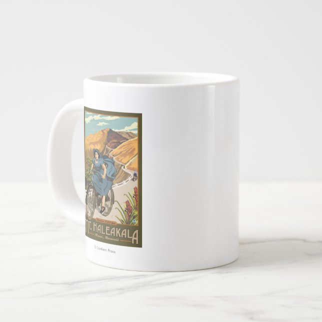 Mt. Haleakala cykelturer Hawaii Jumbo Mugg (Framsida vänster)