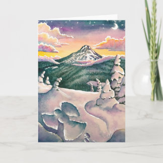 Mt. Helgdag för Snö Angel-Huva Kort