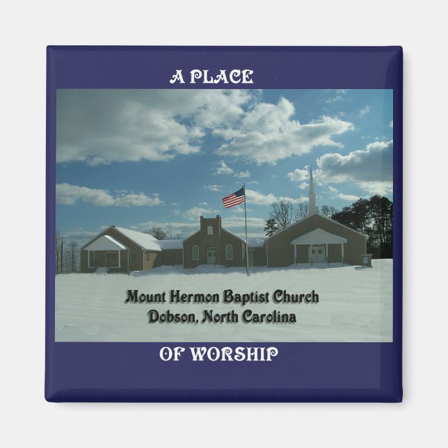 MT. HERMON BAPTIST CHURCH-MAGNET MAGNET (Framsidan)