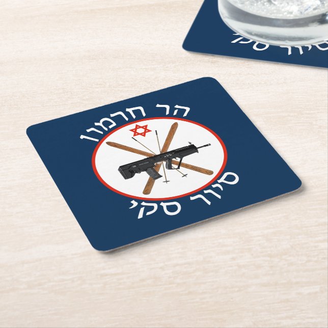 Mt. Hermon Ski Patrol Underlägg Papper Kvadrat (Vinklad)
