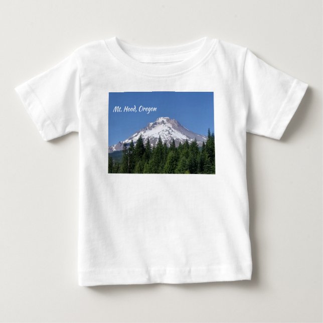 Mt. Hood skidbacke baby-t-shirt T Shirt (Framsida)
