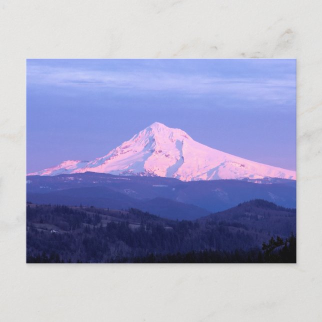 Mt. Hood Soluppgång vykort (Framsida)
