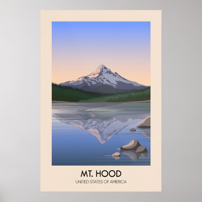 Mt Hood USA Resemappell Poster (Framsidan)