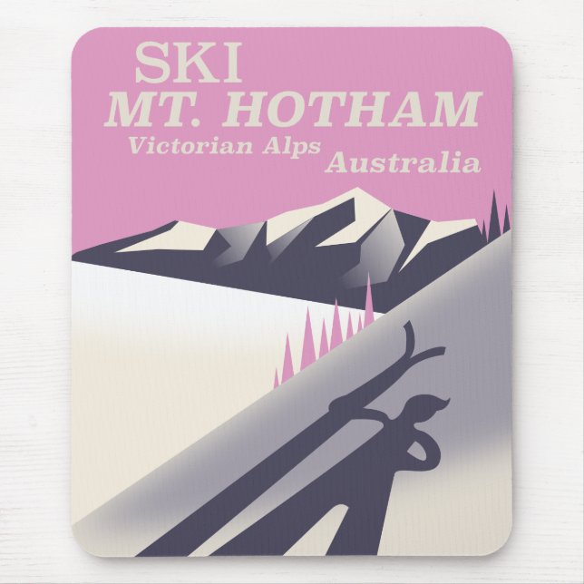 Mt. Hotham, Victorian Alps skidposter. Musmatta (Framsidan)