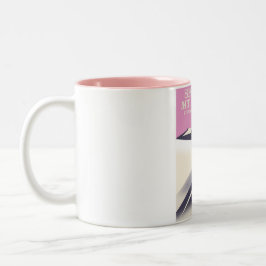 Mt. Hotham, Viktorianska Alpernor poster. Två-Tonad Mugg