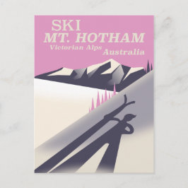 Mt. Hotham, Viktorianska Alpernor poster. Vykort