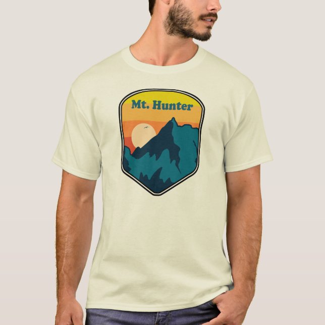 Mt. Hunter Alaska Soluppgång T Shirt (Framsida)