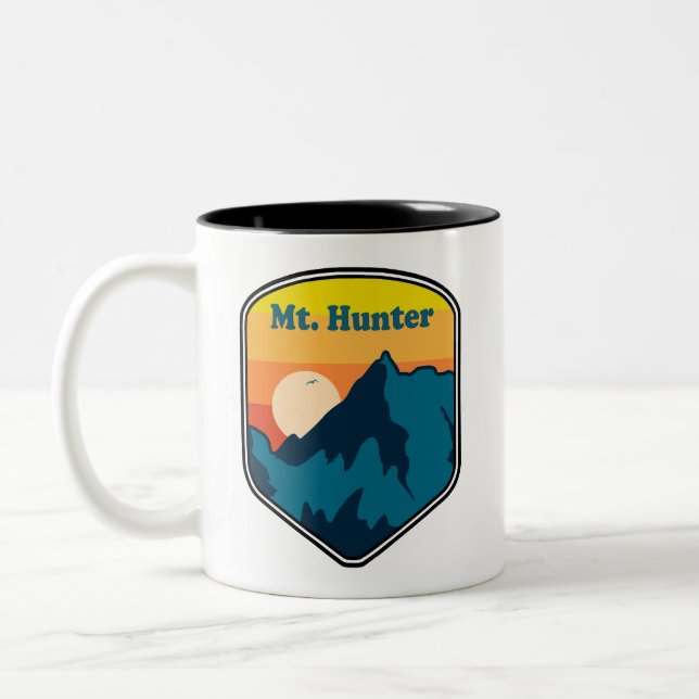 Mt. Hunter Alaska Soluppgång Två-Tonad Mugg (Vänster)