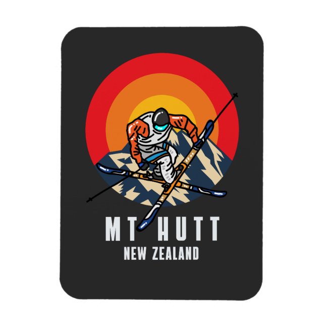 Mt Hutt Nya Zeeland Magnet (Vertikal)