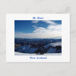 Mt Hutt, Nya Zeeland Vykort