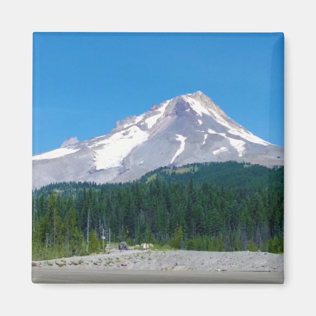 Mt. Huva i Sommaren, Oregon Magnet (Framsidan)