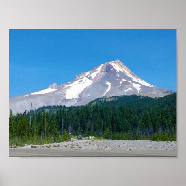 Mt. Huva i Sommaren, Oregon Poster (Framsidan)