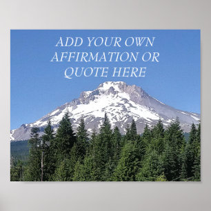 Mt. Huva Mountain-Anpassade - bekräftelse/offert Poster