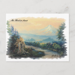 Mt Huva Oregon Original Prints Dolores Egger Vykort