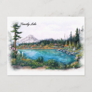Mt Huva Oregon Original Prints Dolores Egger Vykort