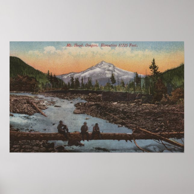 Mt. Huva, Oregon Poster (Framsidan)