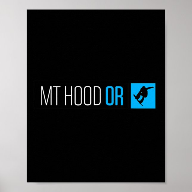 Mt. Huva Oregon Snowboard Box Type Poster (Framsidan)
