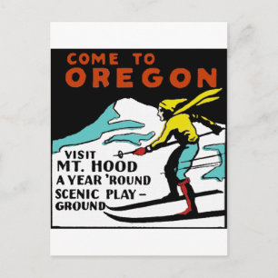 MT. HUVA OREGON - VINTAGE RESOR VYKORT